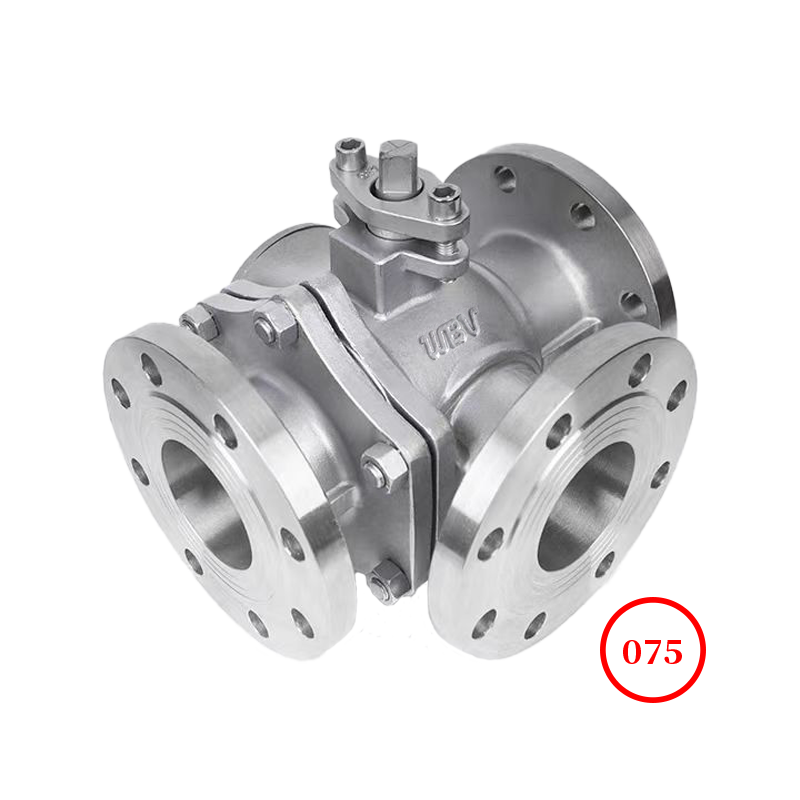 不锈钢手动三通球阀 stainless steel handle tee ball valve Q44F/Q45F-20