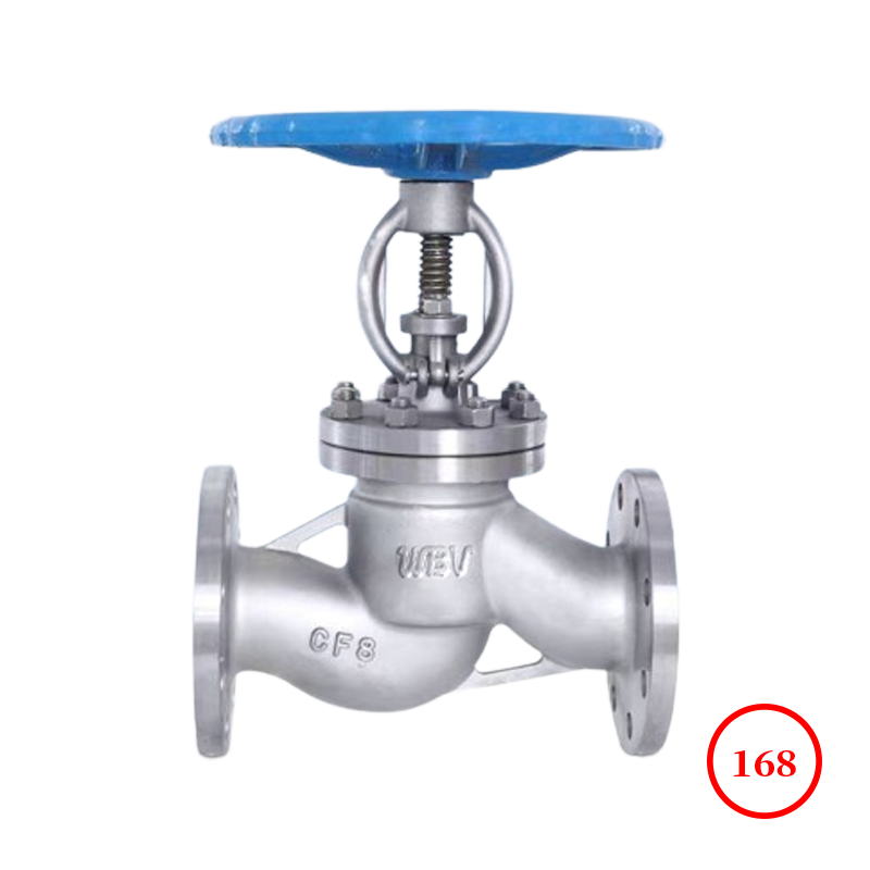 国标不锈钢法兰截止阀 GB s.s flange globe valve J41W-10/16