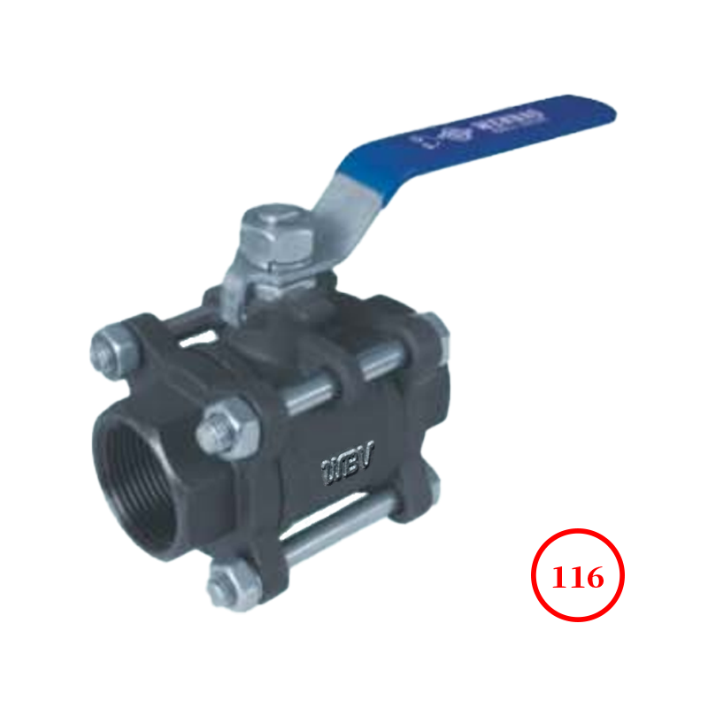 国标三片式球阀 GB 3PC ball valve Q11F-16/64 WCB