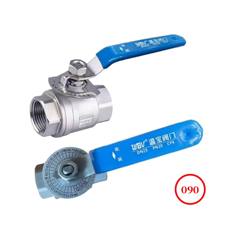 二片式V型球阀带刻度盘 2PC V-shape ball valve with dial Q11F-16/64