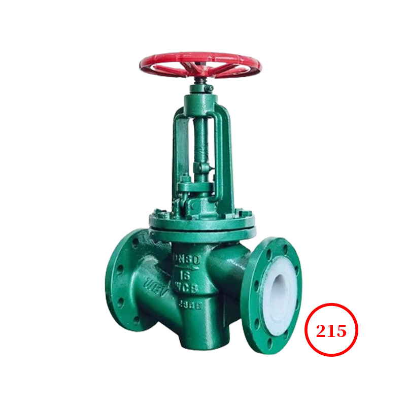 衬四氟法兰截止阀 fluorine flange globe valve J41F46