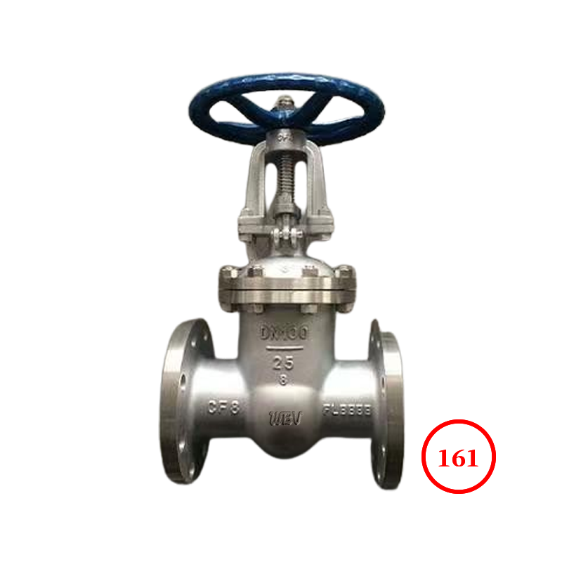 国标不锈钢法兰明杆楔式闸阀 GB s.s flange RS wedge gate valve Z41W-25