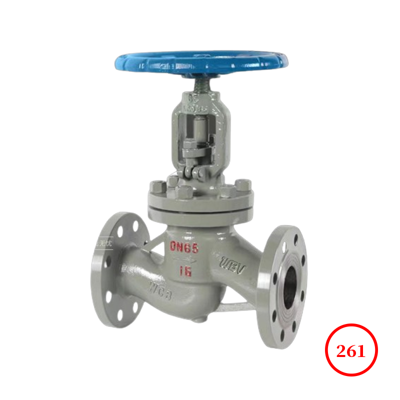 国标碳钢法兰截止阀 GB c.s flange globe valve J41W-10/16