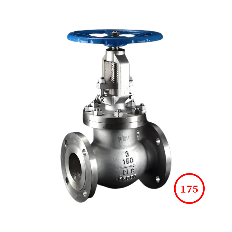 美标不锈钢法兰截止阀 ANSI s.s flange globe valve J41W-150LB