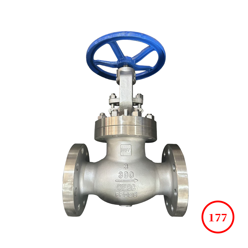 美标不锈钢法兰截止阀 ANSI s.s flange globe valve J41W-300LB