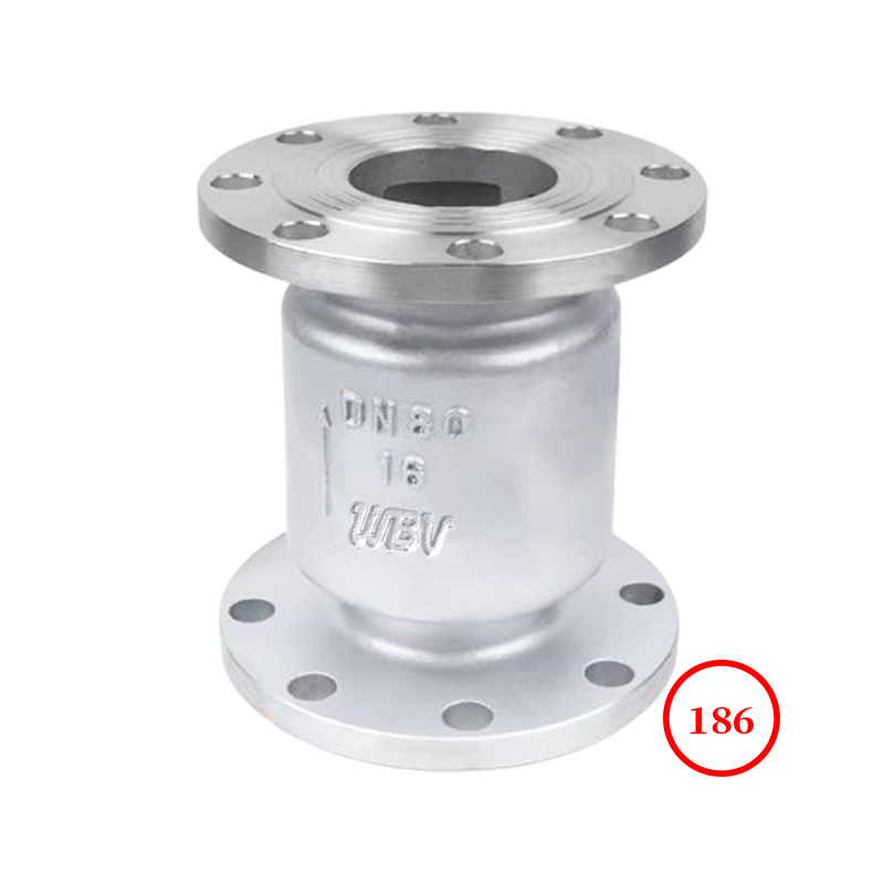 不锈钢法兰立式止回阀 s.s flange vertical check valve H42W-16/25