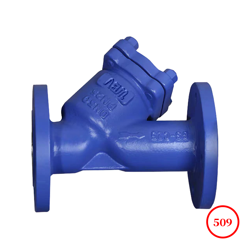 德标碳钢法兰Y型过滤器 DIN c.s. flange Y-strainer YG45H-16/25/40