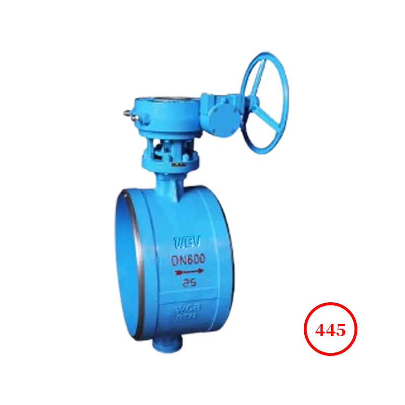 对焊三偏心多层次密封蝶阀 butt welded three eccentric multi-level hard seal butterfly valve D363