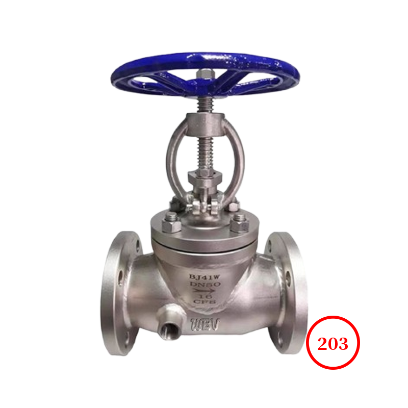 保温法兰截止阀 insulated flange globe valve BJ41H